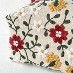 CouldNook Vintage Floral Embroidered Canvas - Tissue Home Box Cover