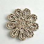 CouldNook Straw Woven Flower Mat - Aesthetic Pastoral Coaster