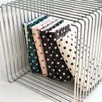 CouldNook Polka Dot Quilted Book Cover - Aesthetic A5 Fabric Sleeve