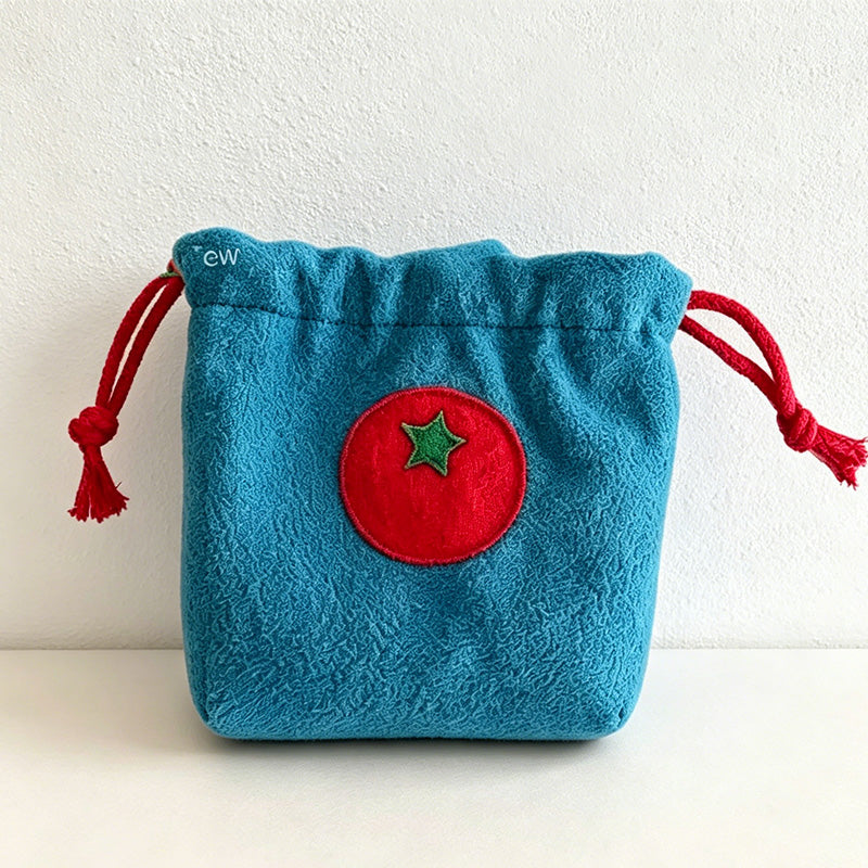 CouldNook Fruit Accent Drawstring Pouch - Small Storage Helper