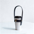 CouldNook Adjustable PU Leather Cup Holder Strap - Water Bottle Handle Replacement Accessory
