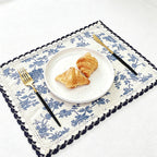 CouldNook Pastoral Lace Table Mat - Aesthetic French Fabric Placemat