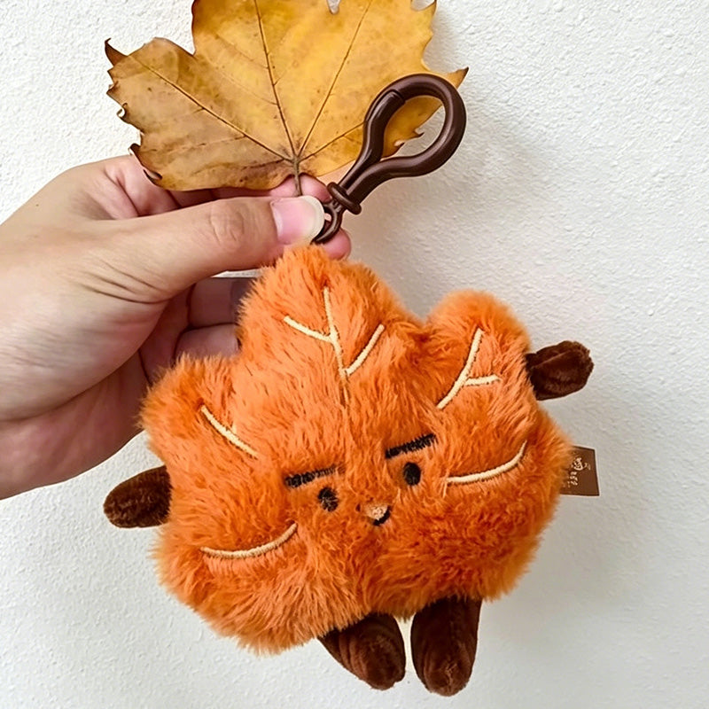 CouldNook Autumn Leaf Plush Bag Charm - Seasonal Accent
