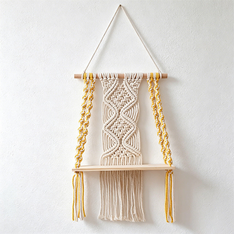 CouldNook Macrame Wall Shelf - Hanging Home Decor