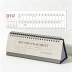 CouldNook Mini Desk Calendar - Minimalist English Desktop Calendar 2026-2025