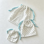 CouldNook Dot Pattern Drawstring Storage Pouch Set - Travel Organizer