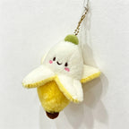 CouldNook Banana Peel Plush Bag Charm - Fruit Accent