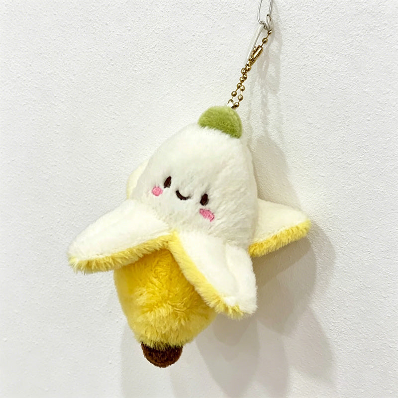 CouldNook Banana Peel Plush Bag Charm - Fruit Accent