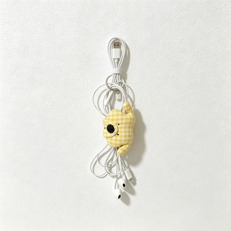 CouldNook Puppy Plaid Cable Organizer - Warm Room Detail