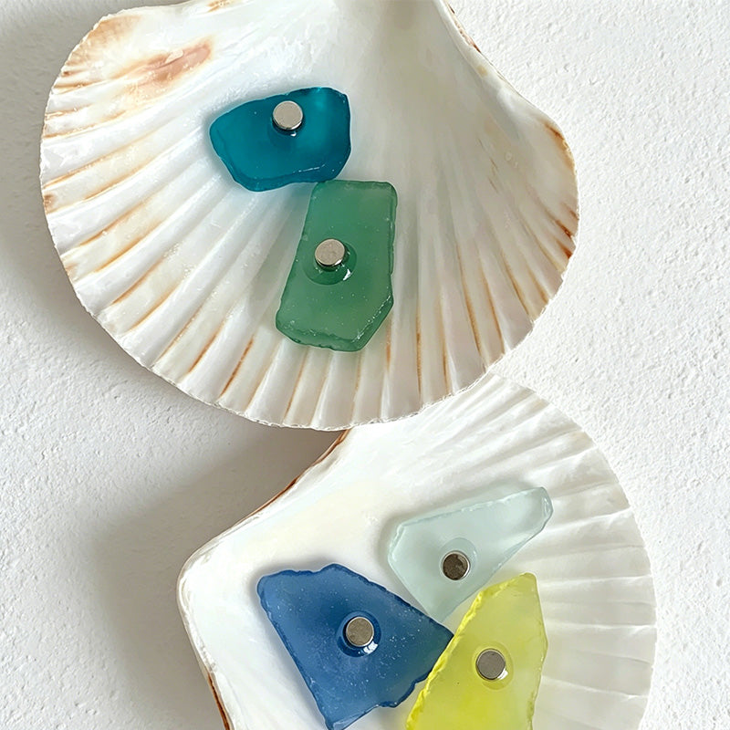 CouldNook Sea Glass Fridge Magnet - Aesthetic Natural Stone Decor