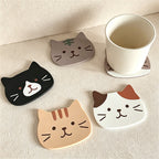 CouldNook Charming Cat Coaster - Soft Silicone Heat Resistant Pad