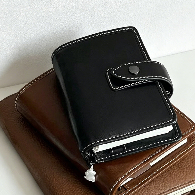 CouldNook Minimalist Leather Pocket Journal - M5 Loose-Leaf Notebook