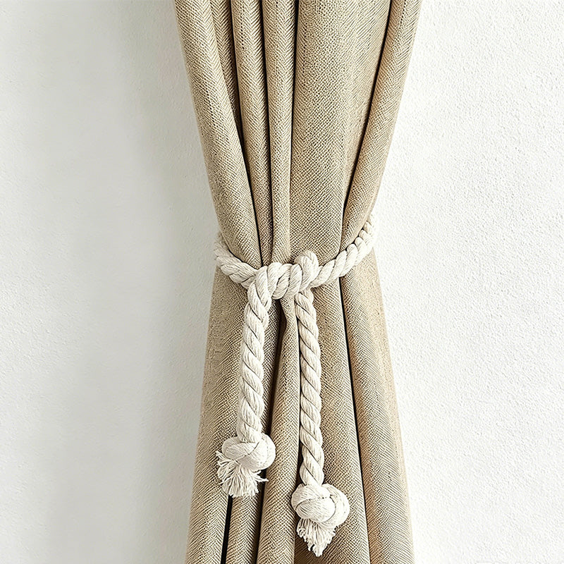 CouldNook 1Pair Of  Braided Rope Curtain Tieback - Soft Window Accent