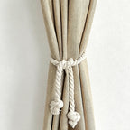 CouldNook 1Pair Of  Braided Rope Curtain Tieback - Soft Window Accent
