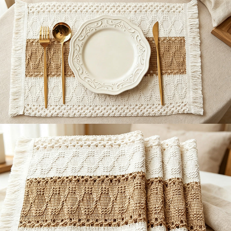 CouldNook Woven Look Dining Pad Table Placemat - Small Space Helper