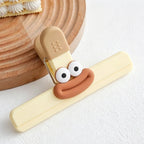 Food Bag Sealing Clip - Removable Cartoon Mouth Plastic Kitchen Food Storage Sealer Clip (Dual Size)