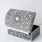 CouldNook Classic Mini Jewelry Box - Aesthetic Metallic Utility Box
