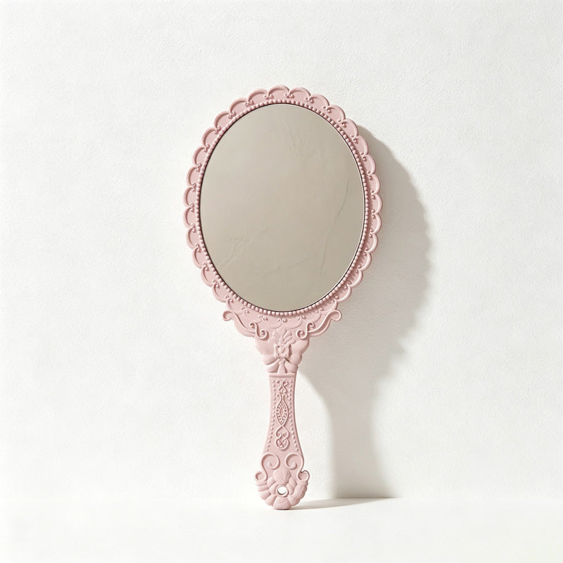 CouldNook Handled Oval Handheld Make Up Mirror - Simple Daily Essential