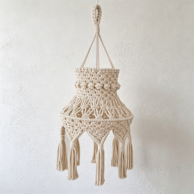 CouldNook Macrame Table Lamp Shade - Warm Bedside Lighting