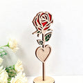 CouldNook Layered Laser Cut Wooden Mama Rose Ornament Gift Box Set