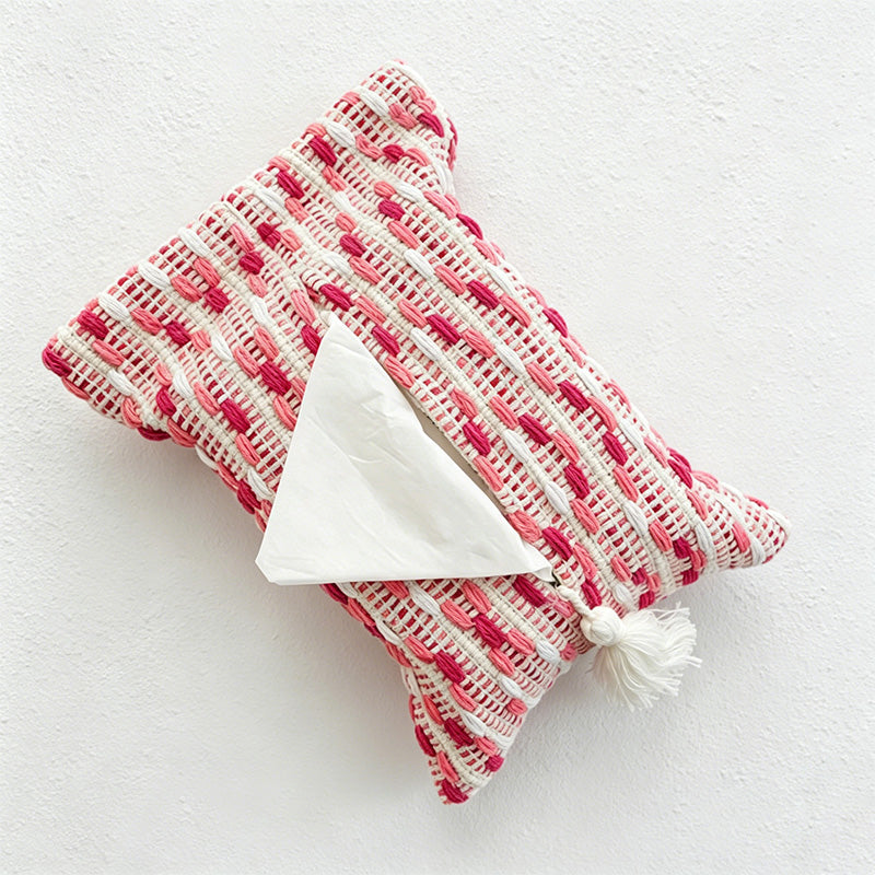 CouldNook Nordic Cotton Tissue Bag - Aesthetic Woven Storage