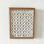 CouldNook Framed Macrame Wall Decor Panel - Textured Home Display