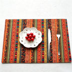 CouldNook Double-Layer Ethnic Placemat - Aesthetic Linen-Cotton Mat