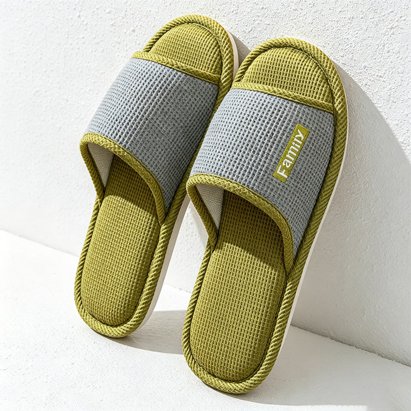 CouldNook Bunny Pattern Open Toe Slippers - Playful Kitchen Accent