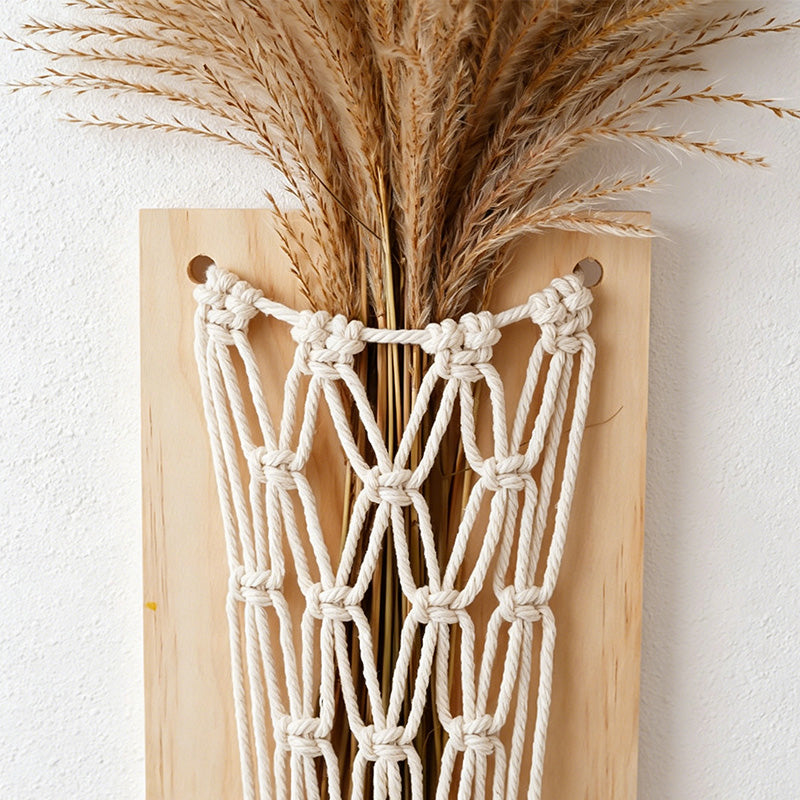 CouldNook Macrame Dried Flower Pocket - Wall Hanging Vase