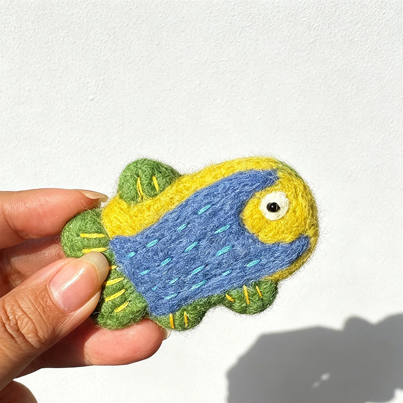CouldNook Small Fish Plush Brooch - Bag Display Accent