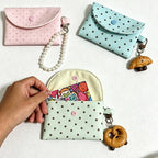 CouldNook Mint Chocolate Star Pouch - Aesthetic Canvas Card Case