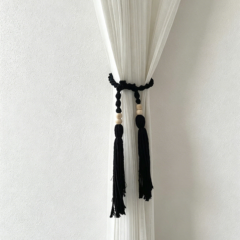 CouldNook Macrame Curtain Tieback - Window Drapery Accent