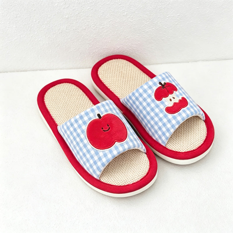 CouldNook Fruit Motif Home Slippers - Soft Home Detail