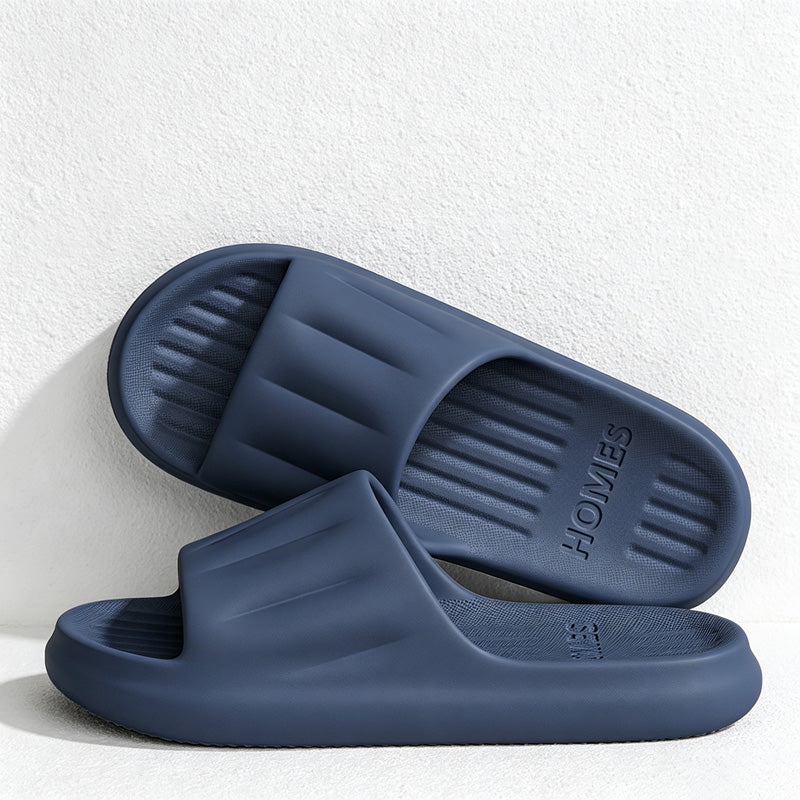 CouldNook Ribbed Sole Home Slippers - Easy Storage Accent