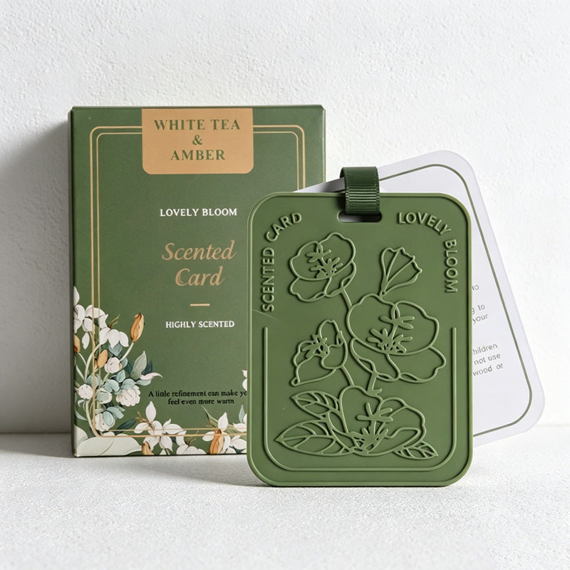 CouldNook Luxury Embossed Floral Scented Card - Wardrobe & Car Air Freshener