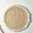 CouldNook Bohemian Tassel Placemat - Aesthetic Woven Table Mat