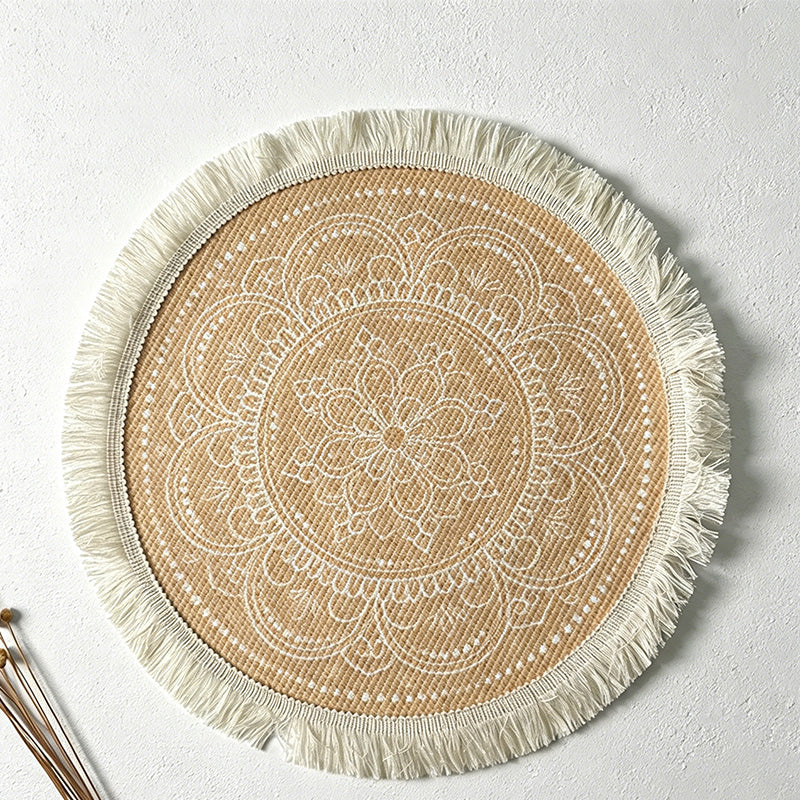 CouldNook Bohemian Tassel Placemat - Aesthetic Woven Table Mat