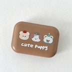 CouldNook Lovely Puppy Print Contact Lens Case - Small Home Organizer