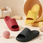CouldNook Cushioned EVA Open Toe Slide Slippers - Soft Home Accent