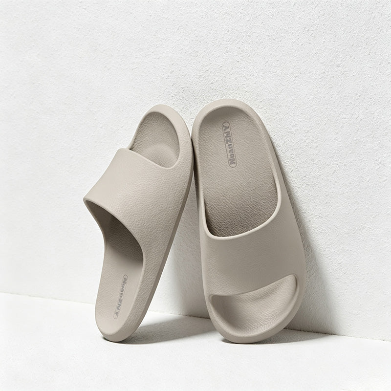 CouldNook Open Toe Colors Home Slippers - Practical Room Accent