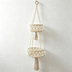 CouldNook Tiered Hanging Plant Basket - Wall Storage Organizer