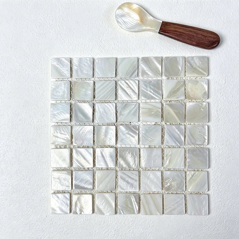 CouldNook Natural Shell Mosaic Coaster - Aesthetic insulated Table Mat