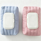 CouldNook Quilted Stripe Tissue Bag - Aesthetic Portable Fabric Case