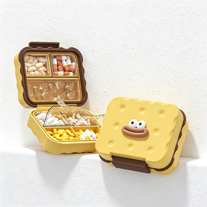 CouldNook Cute Cookie Shape Pill Box - Cozy Corner Accent