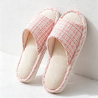 CouldNook Tweed-Look Open Toe Slippers - Soft Room Accent
