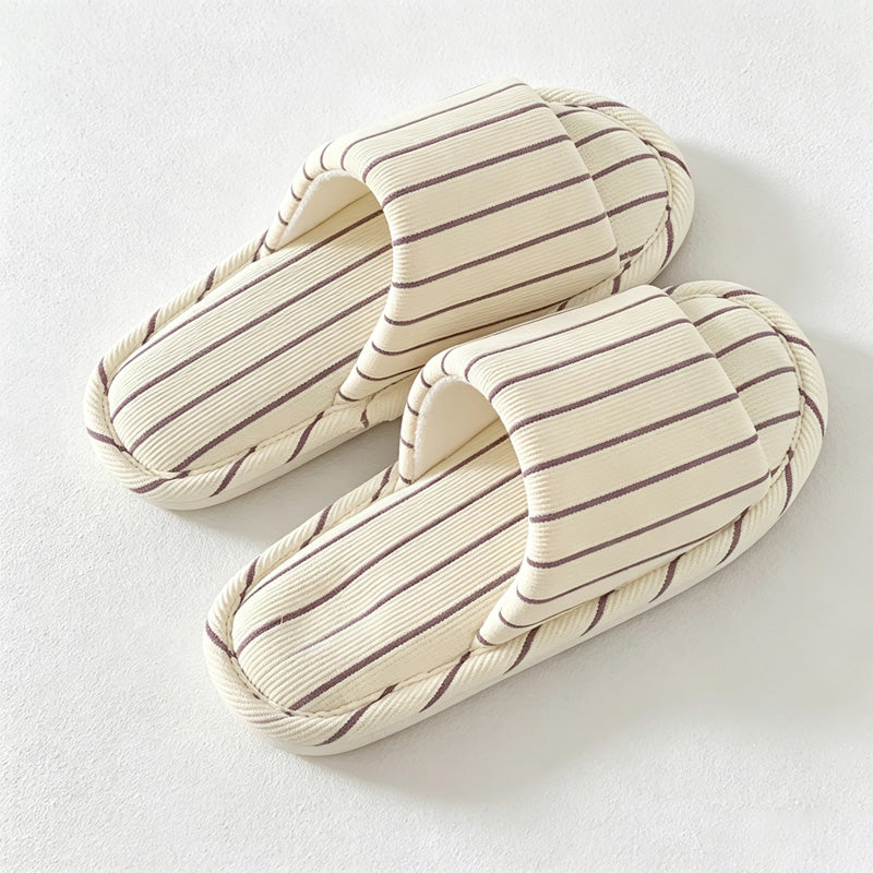 CouldNook Textured Slides Home Slippers - Practical Room Accent