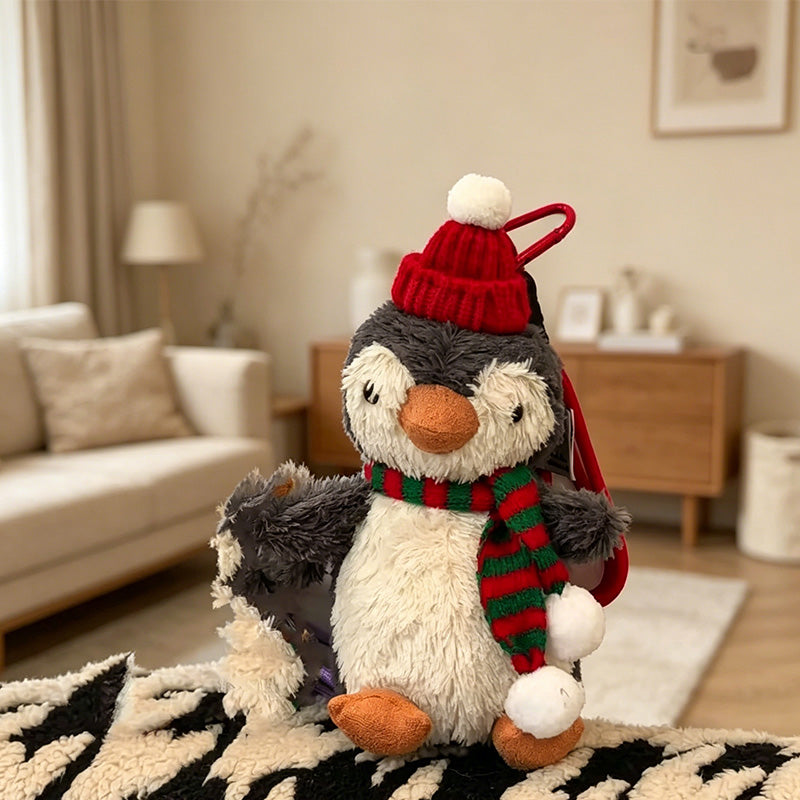 CouldNook Winter Penguin Plush Bag Charm - Seasonal Carry Accent