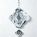 CouldNook 3D Mirror Metal Rotating Cloud Pattern - Cloud Metal Wind Spinner