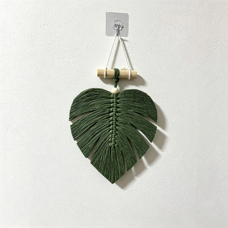 CouldNook Leaf Macrame Wall Hanging - Small Home Decor