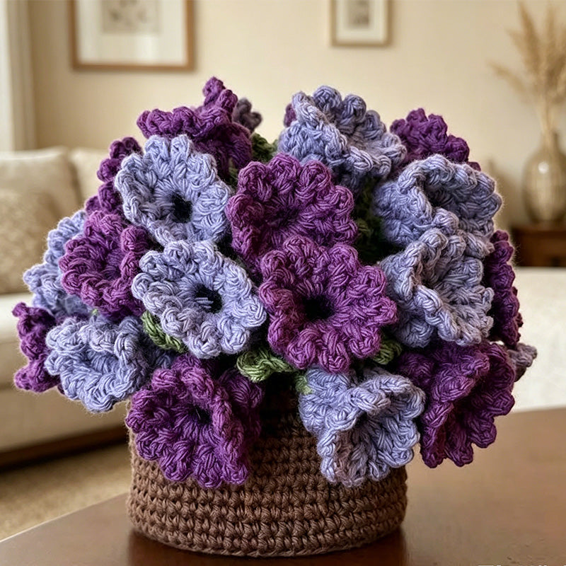 CouldNook Hand Crochet Bellflower Coaster - Floral Heat Resistant Table Decor